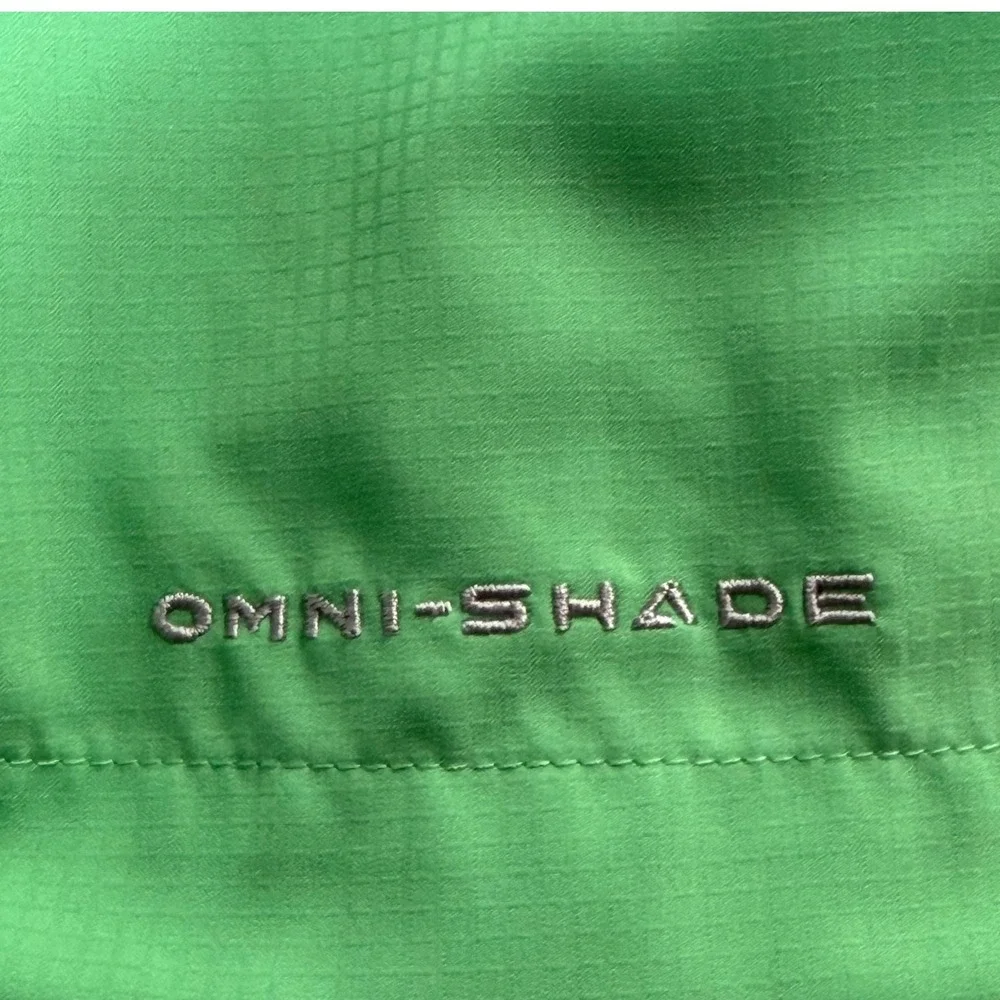 Columbia Shirt Men Large Tall Green PFG Tamiami II Omni Shade Short Sleeve Vent
